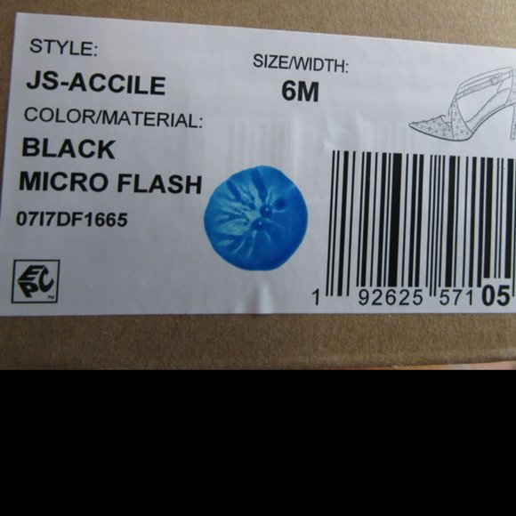 JESSICA SIMPSON BLACK MICRO FLASH SHOES. SIZE 6MED.  NIB - Picture 10 of 10